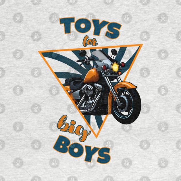 Toys for big Boys - motorcycle Bike by Rusty Lynx Design
